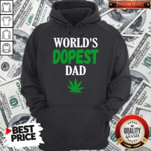Alternative view of Official Worlds Dopest Dad Weed Marijuana Cannabis Leaf Shirt