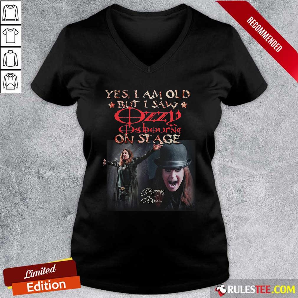 Official Yes I Am Old But I Saw Ozzy Osbourne On Stage Signature Shirt - Image 3