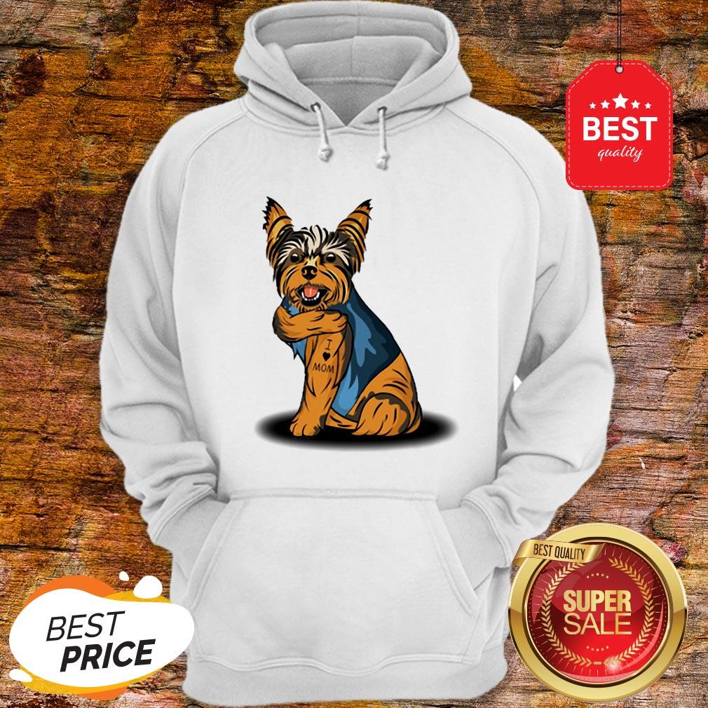 Official Yorkshire Terrier Tattoos I Love Mom Shirt - Image 2