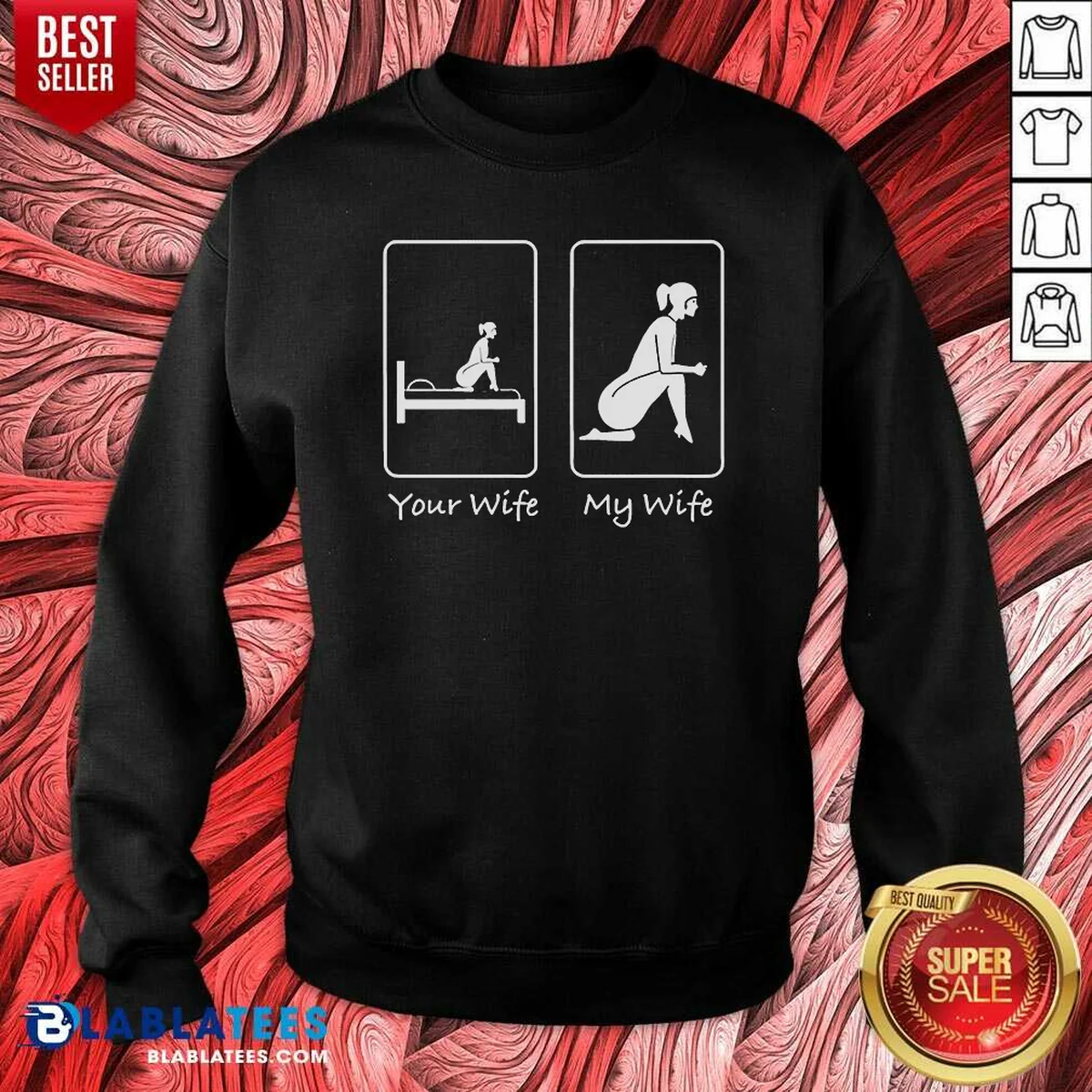 Official Your Wife My Wife Funny Bedroom Humor Shirt - Image 4