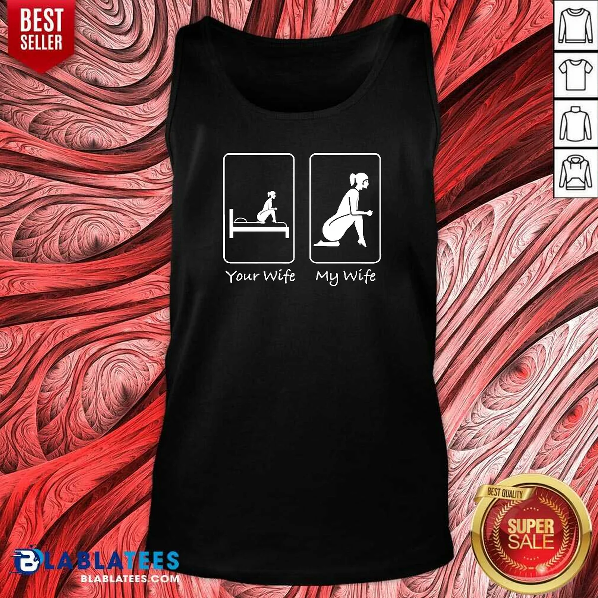 Official Your Wife My Wife Funny Bedroom Humor Shirt - Image 5