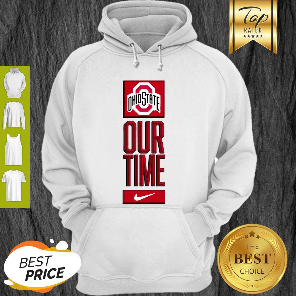 Ohio State Buckeyes Logo Basketball Our Time 2020 Shirt - Image 5