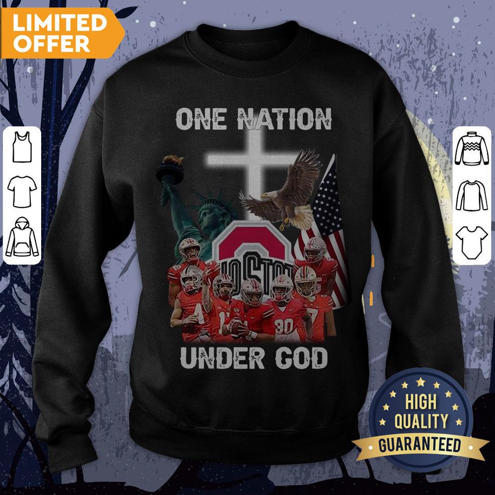 Ohio State Buckeyes One Nation Under God Shirt - Image 4