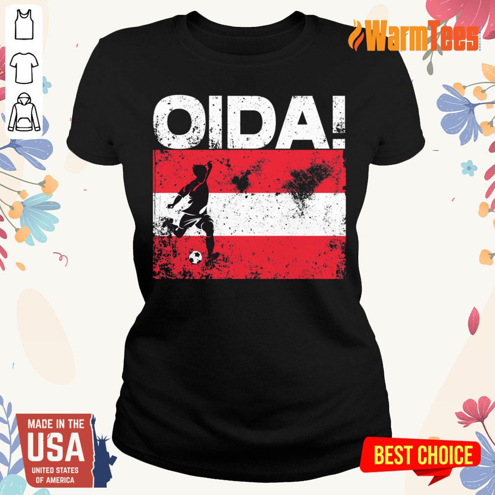 Oida Austria Football Team Fan Soccer Flag Shirt - Image 3