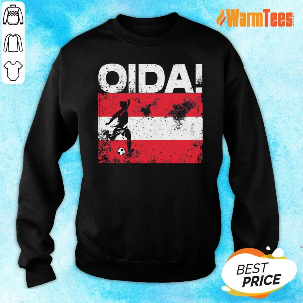 Oida Austria Football Team Fan Soccer Flag Shirt - Image 2