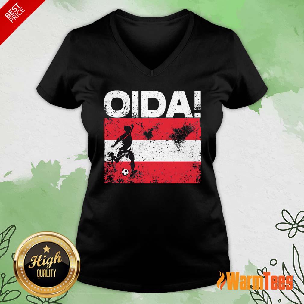 Oida Austria Football Team Fan Soccer Flag Shirt - Image 5