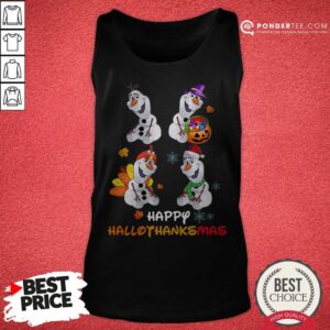 Alternative view of Olaf Halloween And Merry Christmas Happy Hallothanksmas Shirt
