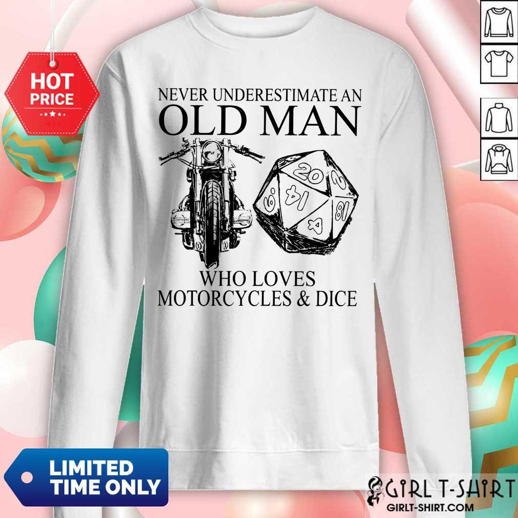 Old Man Who Loves Motorcycle And Dice Shirt - Image 4