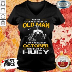 Alternative view of Old Man Who Was Born In October Huey Shirt