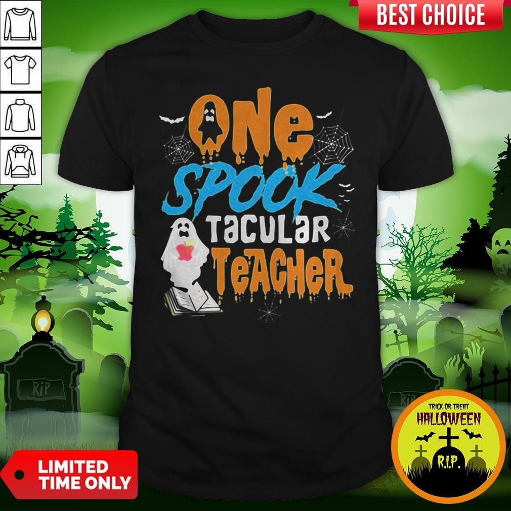 One Spooktacular Teacher Halloween Ghost School shirt