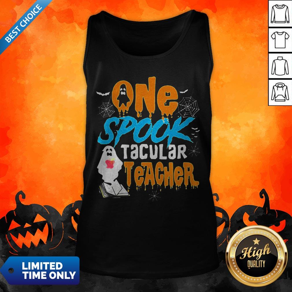One Spooktacular Teacher Halloween Ghost School Shirt - Image 3