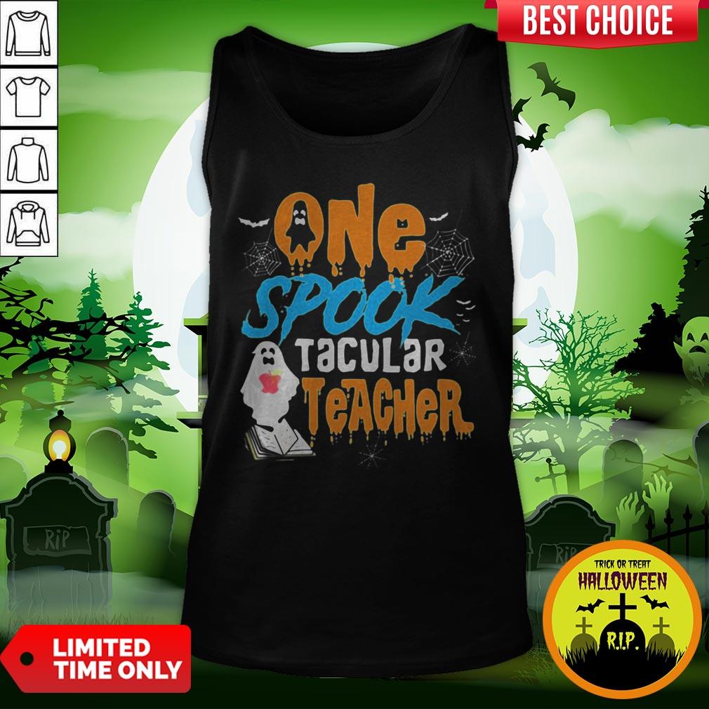 One Spooktacular Teacher Halloween Ghost School shirt - Image 3