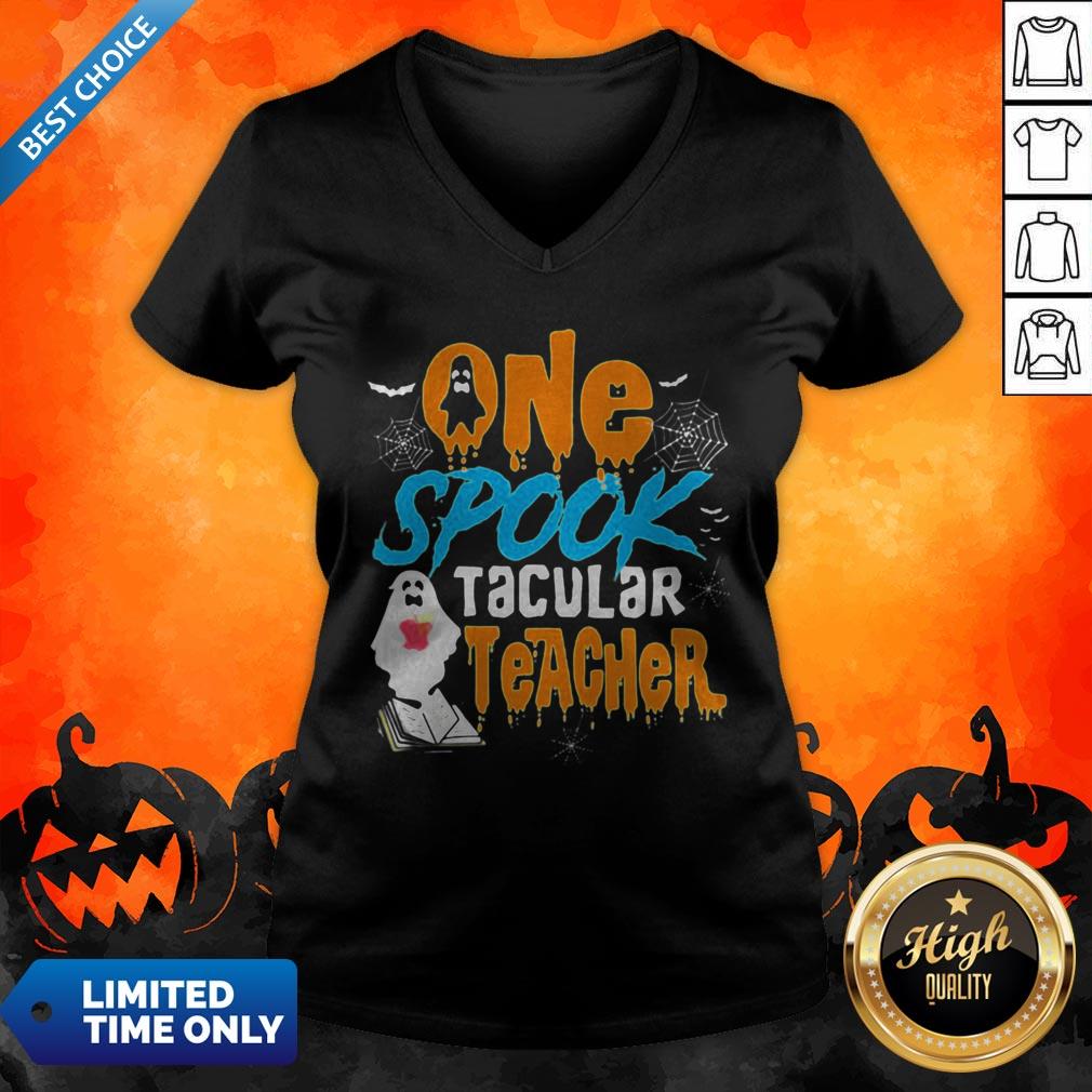 One Spooktacular Teacher Halloween Ghost School Shirt - Image 2