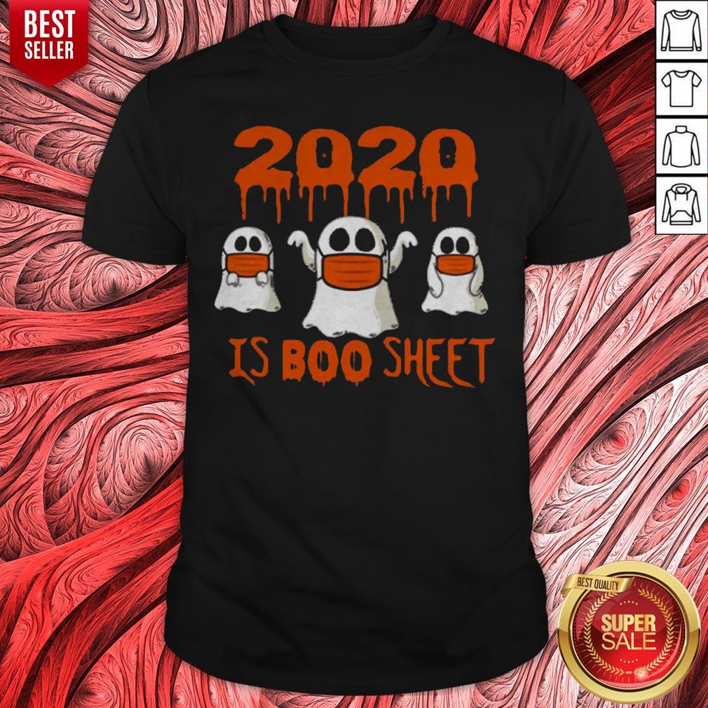 Original 2020 Is Boo Sheet Face Mask Halloween Shirt