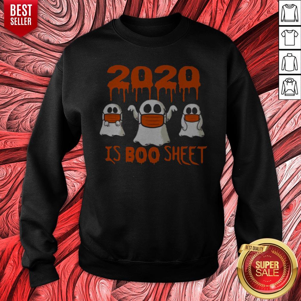Original 2020 Is Boo Sheet Face Mask Halloween Shirt - Image 2