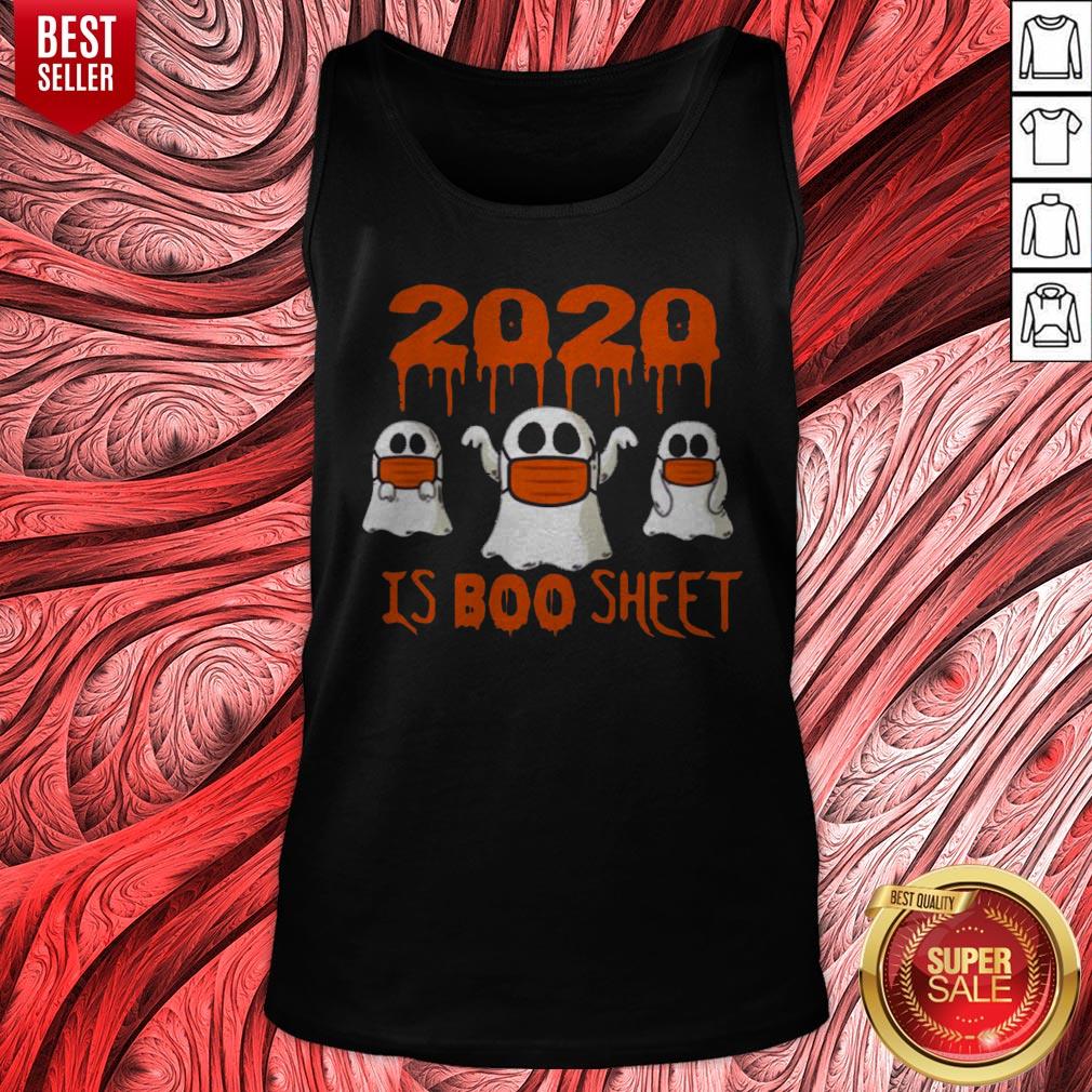 Original 2020 Is Boo Sheet Face Mask Halloween Shirt - Image 5