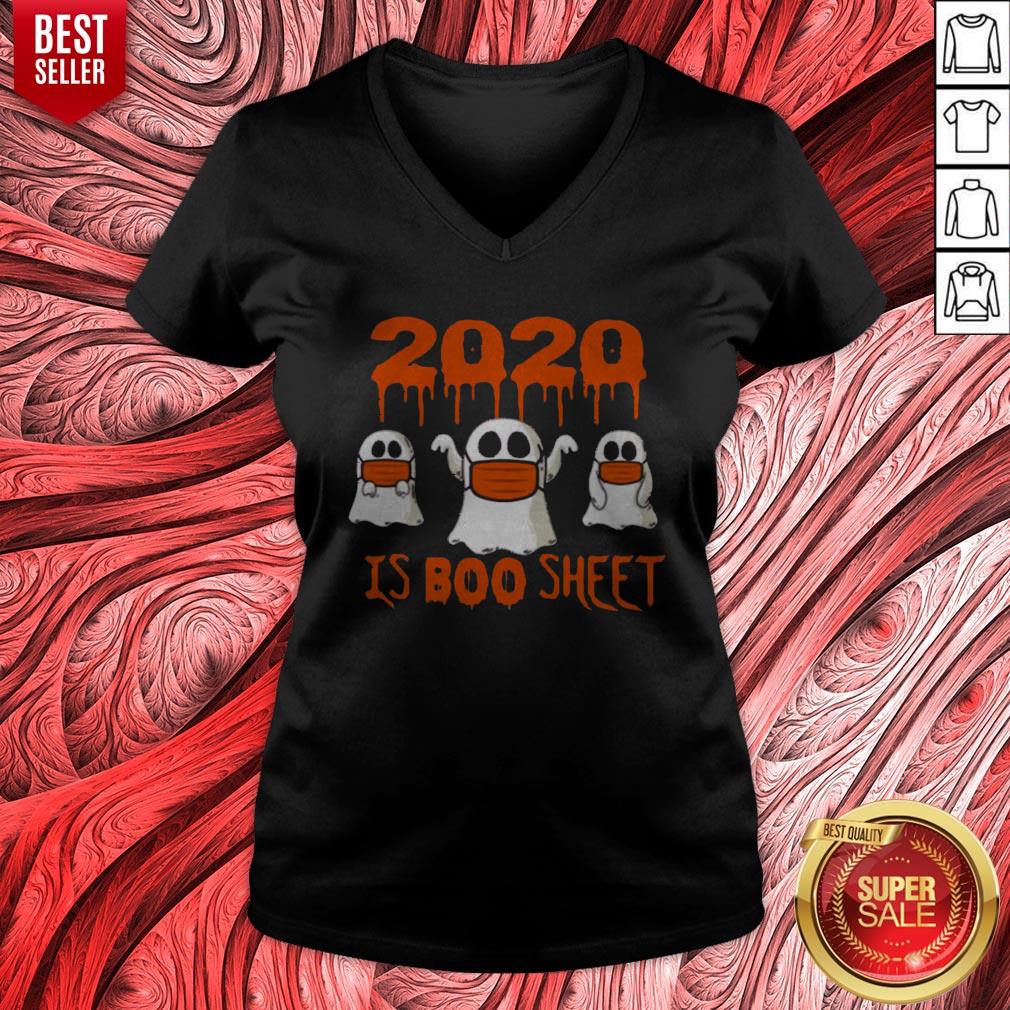 Original 2020 Is Boo Sheet Face Mask Halloween Shirt - Image 4