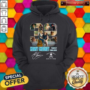 Alternative view of Original 32 Kenny Chesney Years Of 1988 2020 Signature Shirt