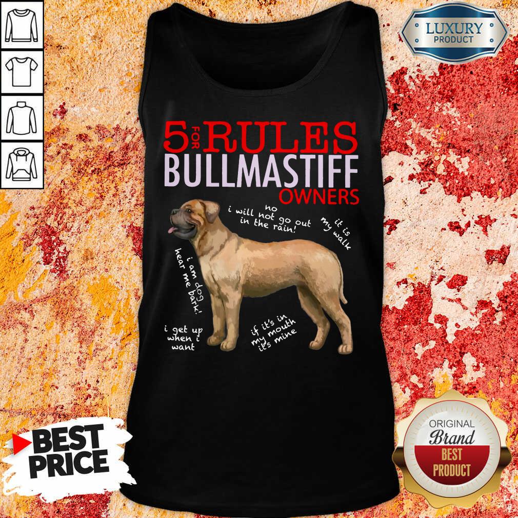 Original 5 Rules Bullmastiff Owners Shirt - Image 2