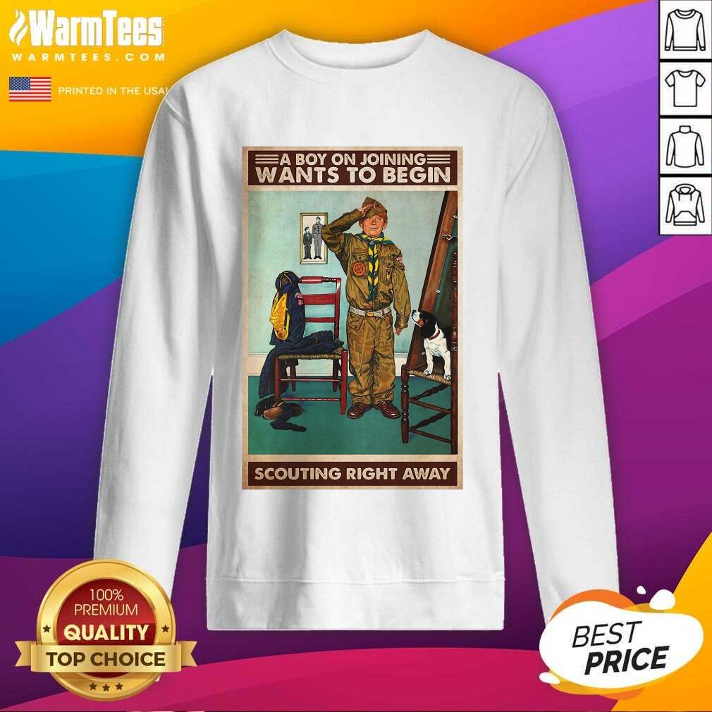 Original A Boy Joining Wants Overjoyed Shirt - Image 3
