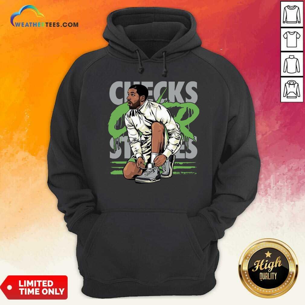 Original Air Jordan 3 Chlorophyll Drake Checks Over Stripes Shirt - Image 4