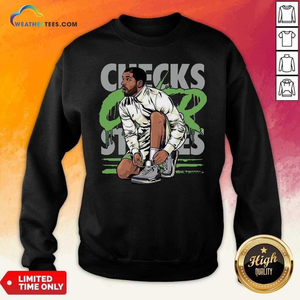 Original Air Jordan 3 Chlorophyll Drake Checks Over Stripes Shirt - Image 5