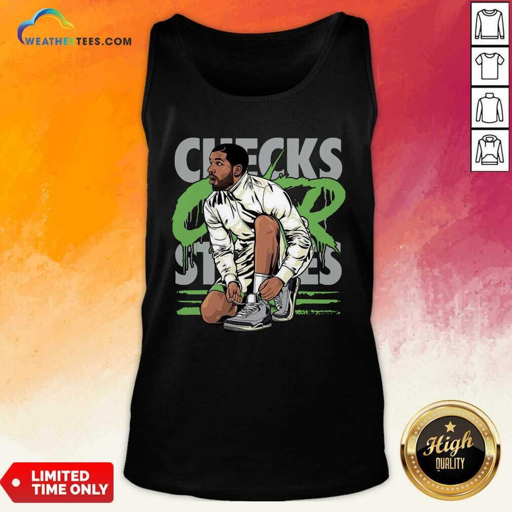 Original Air Jordan 3 Chlorophyll Drake Checks Over Stripes Shirt - Image 2