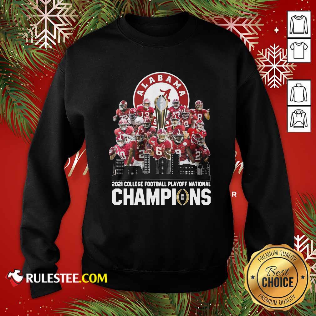 Original Alabama Crimson Tide 2021 College Football Playoff National Champions Shirt - Image 5