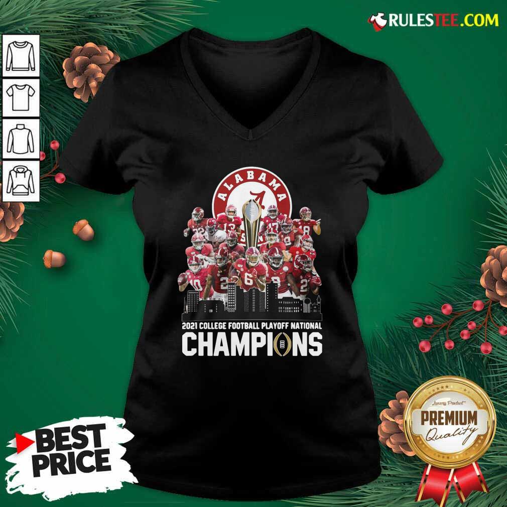 Original Alabama Crimson Tide 2021 College Football Playoff National Champions Shirt - Image 3