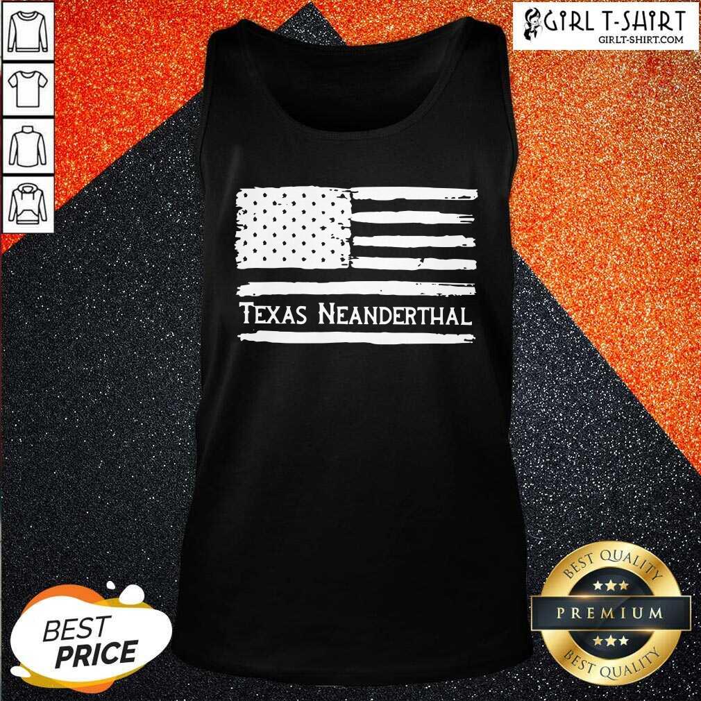 Original American flag Texas Neanderthal Shirt - Image 3