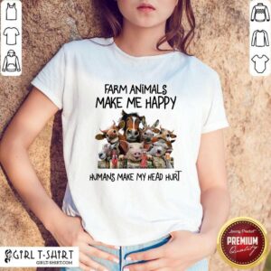 Original Animals Make Me Happy Humans Make My Head Hurt Shirt