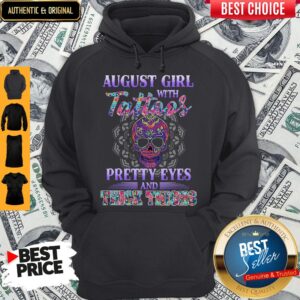 Alternative view of Original August Girl With Tattoos Pretty Eyes And Thick Thighs Skull Shirt
