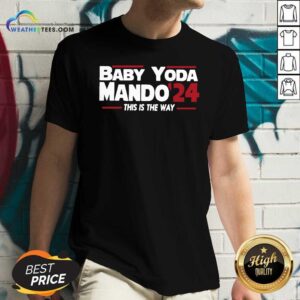 Alternative view of Original Babay Yoda Mando 24 This Is The Way Shirt