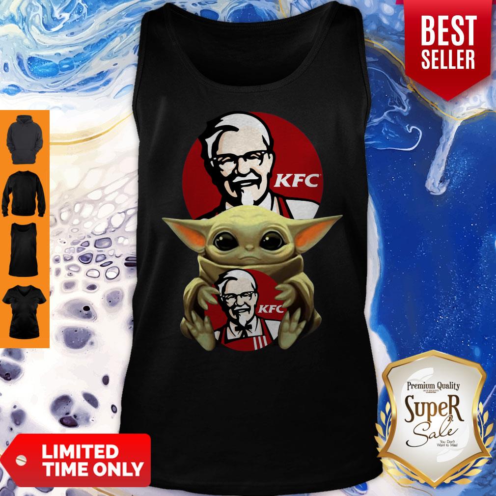 Original Baby Yoda Hug KFC No Days Off Shirt - Image 4