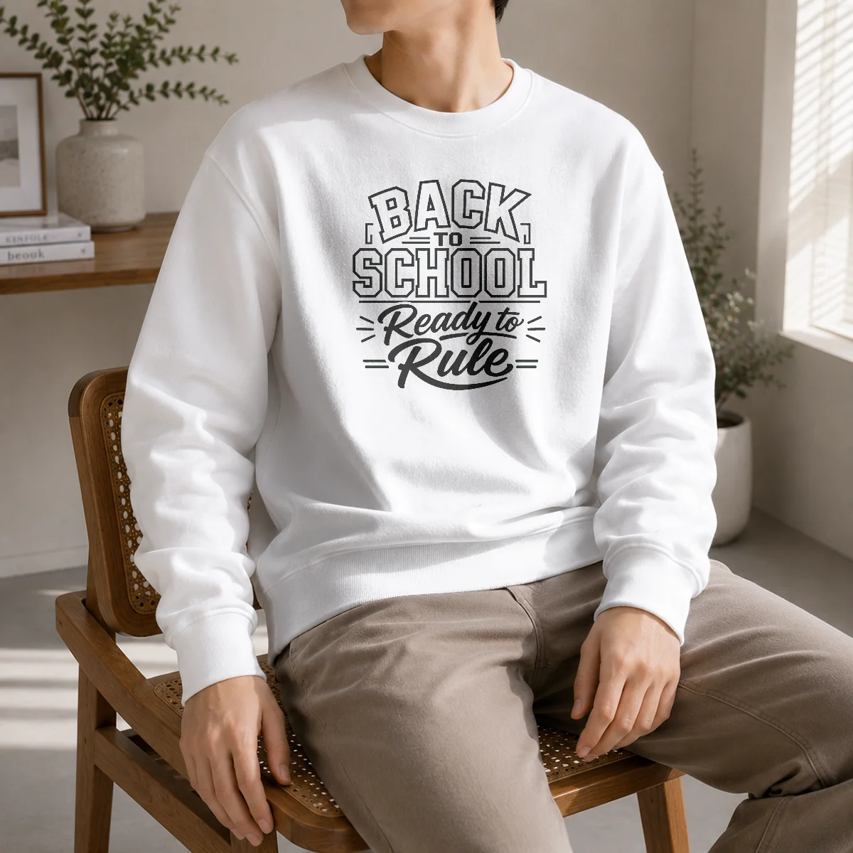 Original Back To School Ready To Rule Line Art Students Shirt - Image 7