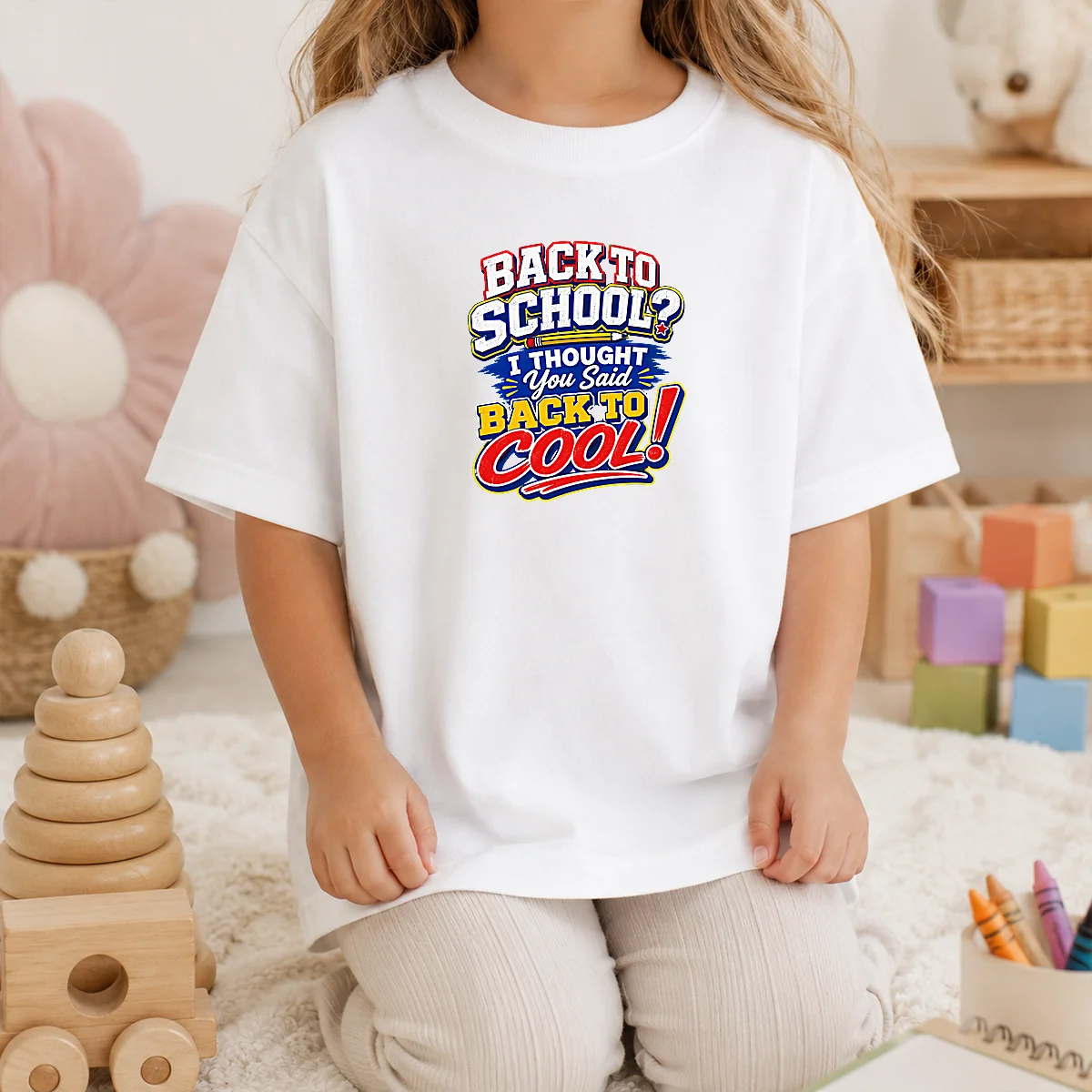 Original Back To School Typography With Cheeky Slogan Shirt - Image 9