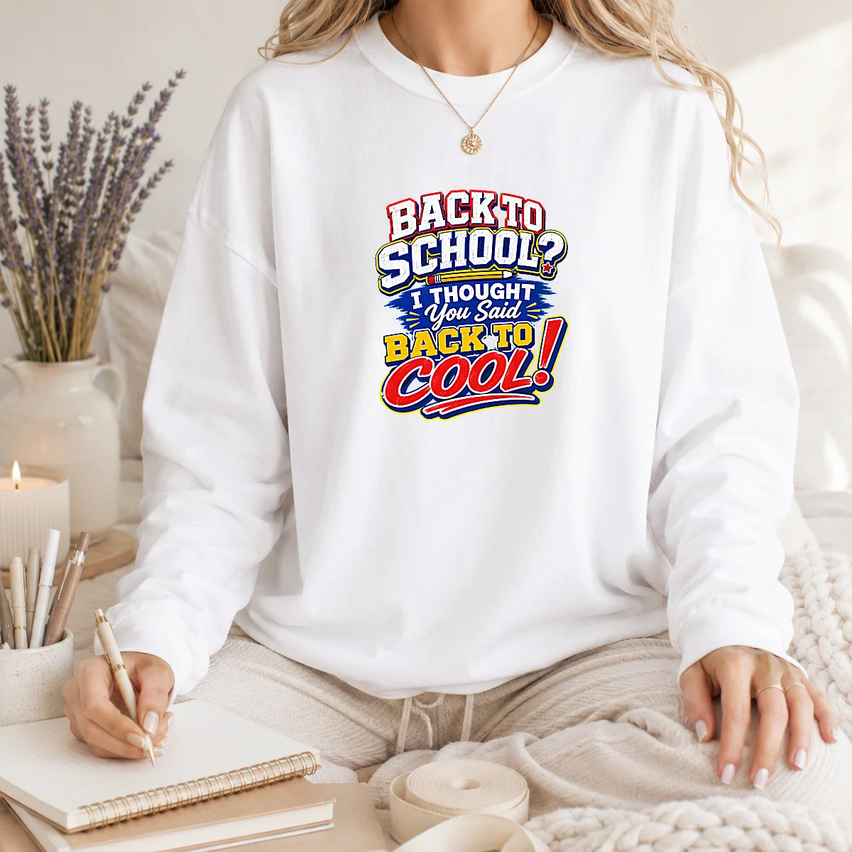 Original Back To School Typography With Cheeky Slogan Shirt - Image 3
