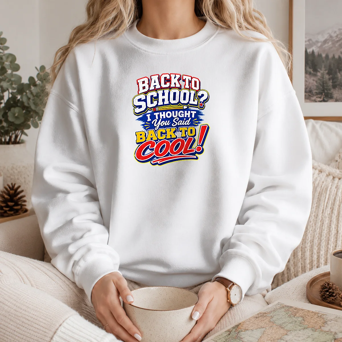 Original Back To School Typography With Cheeky Slogan Shirt - Image 5