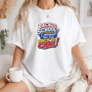 Original Back To School Typography With Cheeky Slogan Shirt