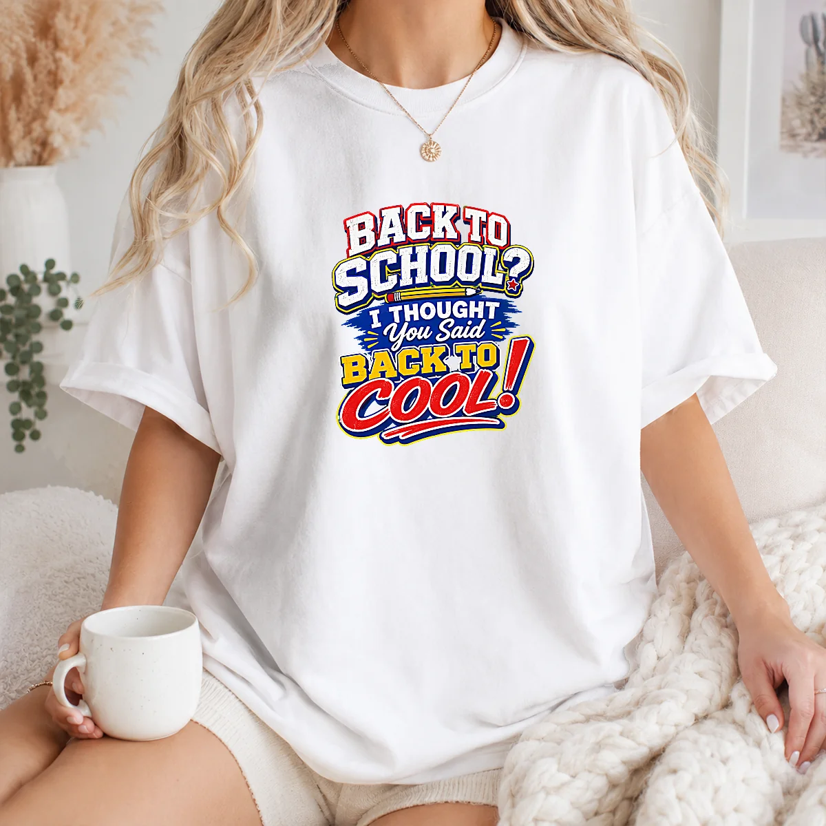 Original Back To School Typography With Cheeky Slogan Shirt