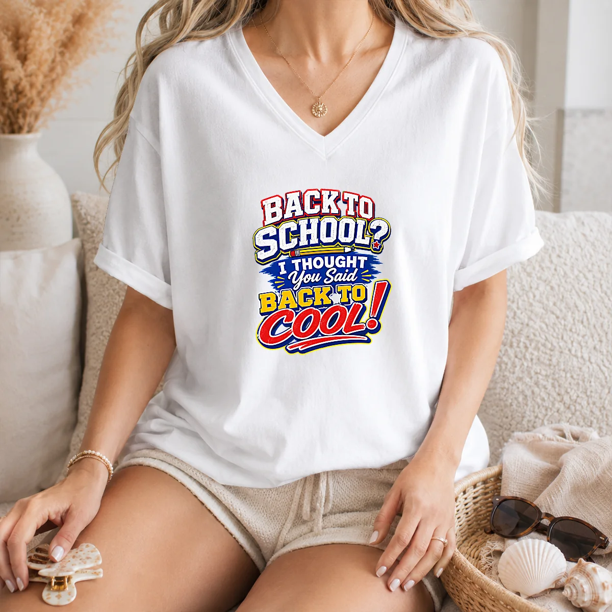 Original Back To School Typography With Cheeky Slogan Shirt - Image 7