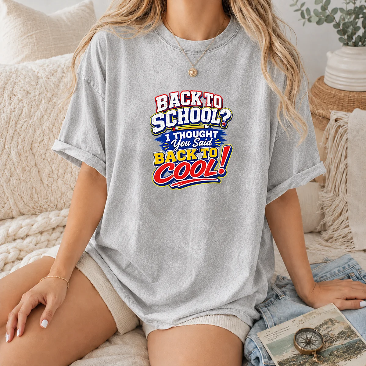 Original Back To School Typography With Cheeky Slogan Shirt - Image 8