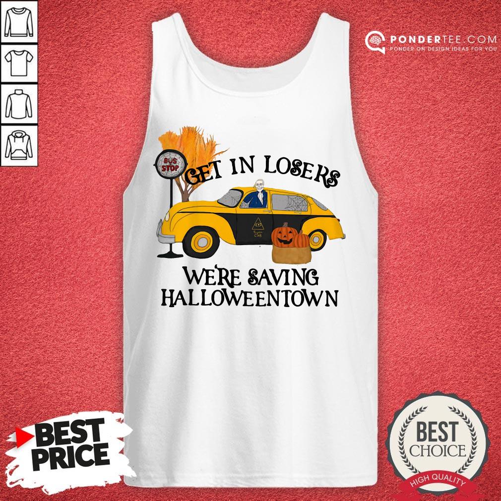 Original Benny Taxi Driver Get In Losers We're Saving Halloweentown Shirt - Image 2