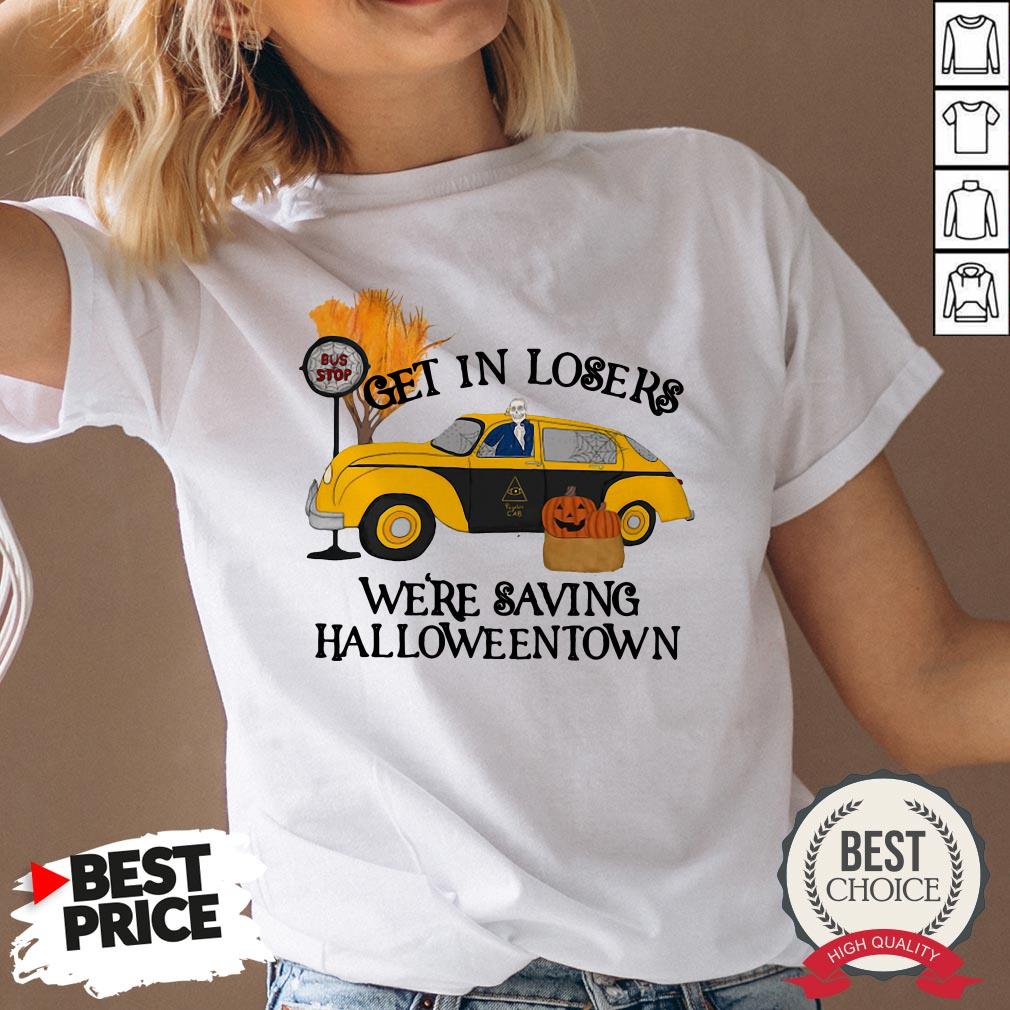 Original Benny Taxi Driver Get In Losers We're Saving Halloweentown Shirt - Image 3