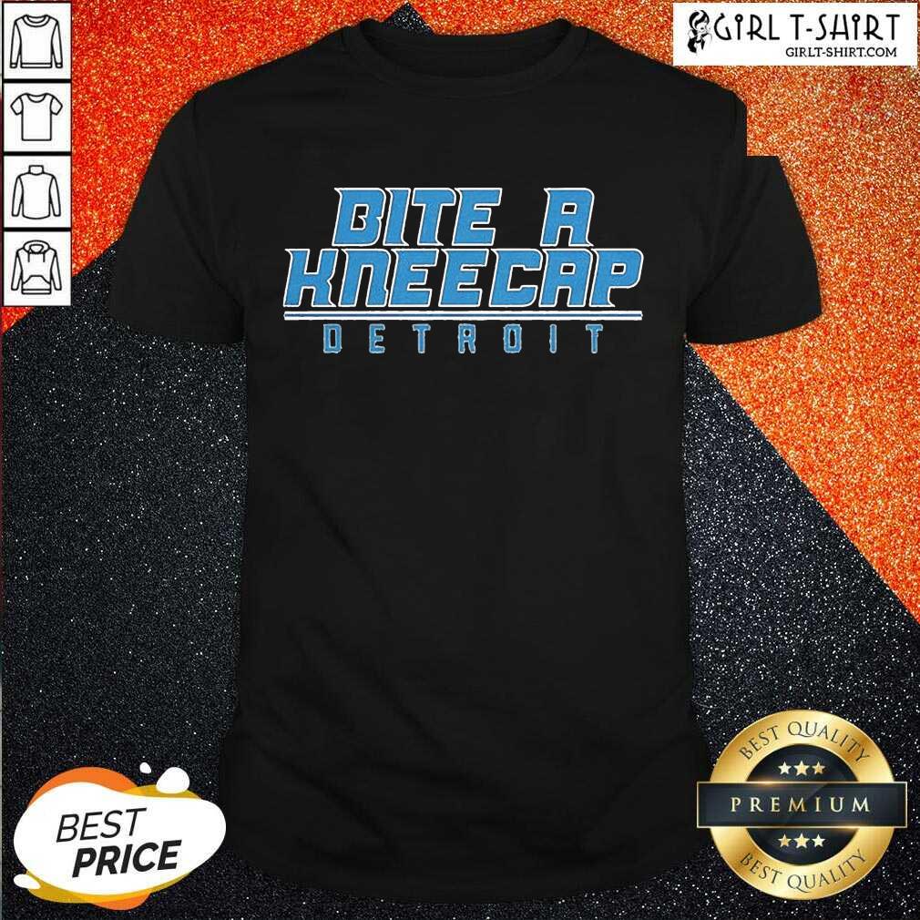 Original Bite A Kneecap Detroit Football Shirt