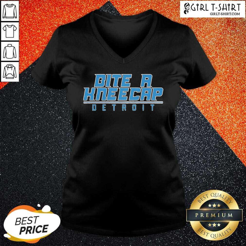 Original Bite A Kneecap Detroit Football Shirt - Image 2