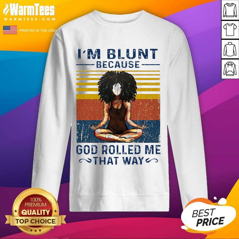 Original Black Girl Yoga Blunt Vintage Shirt - Image 3