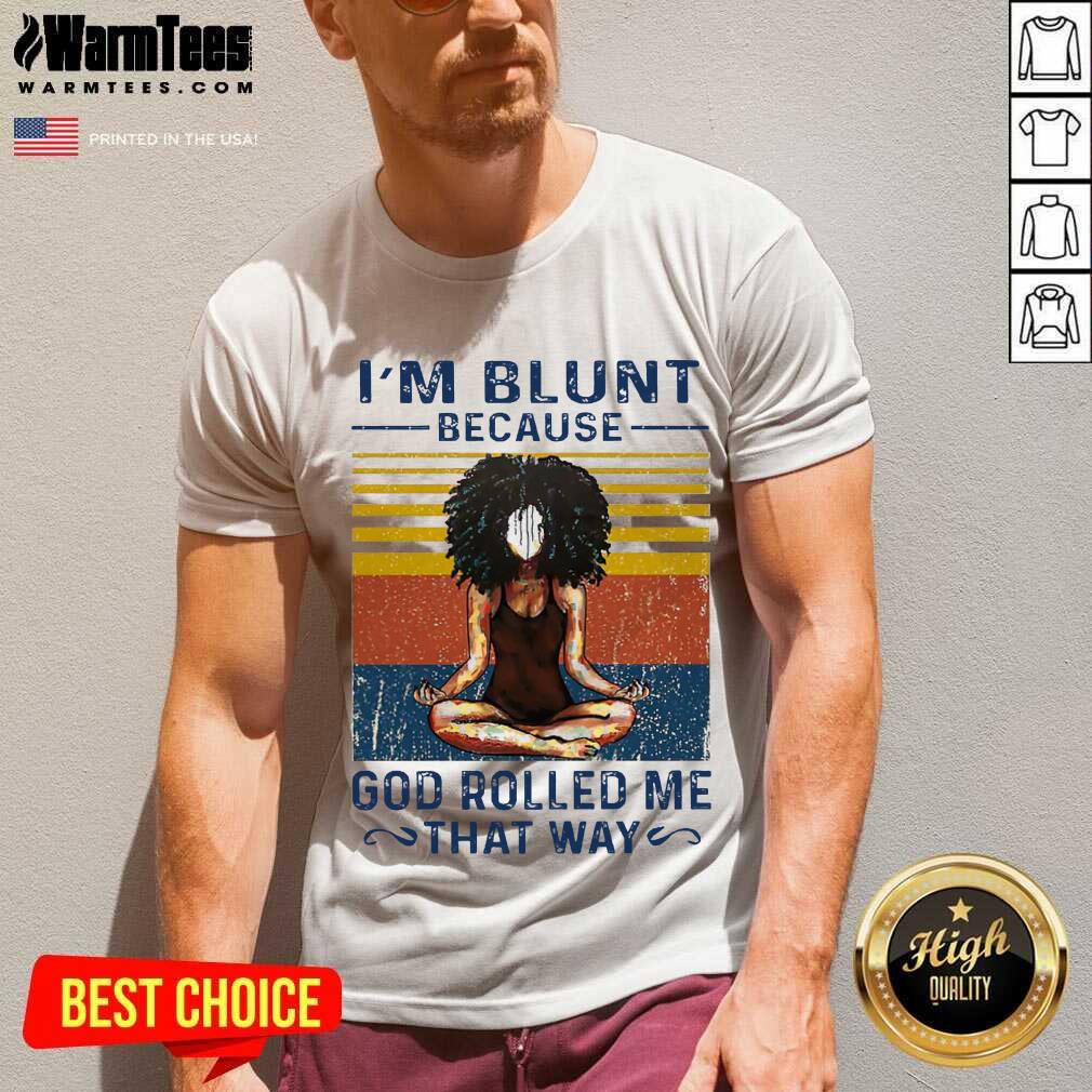 Original Black Girl Yoga Blunt Vintage Shirt - Image 5