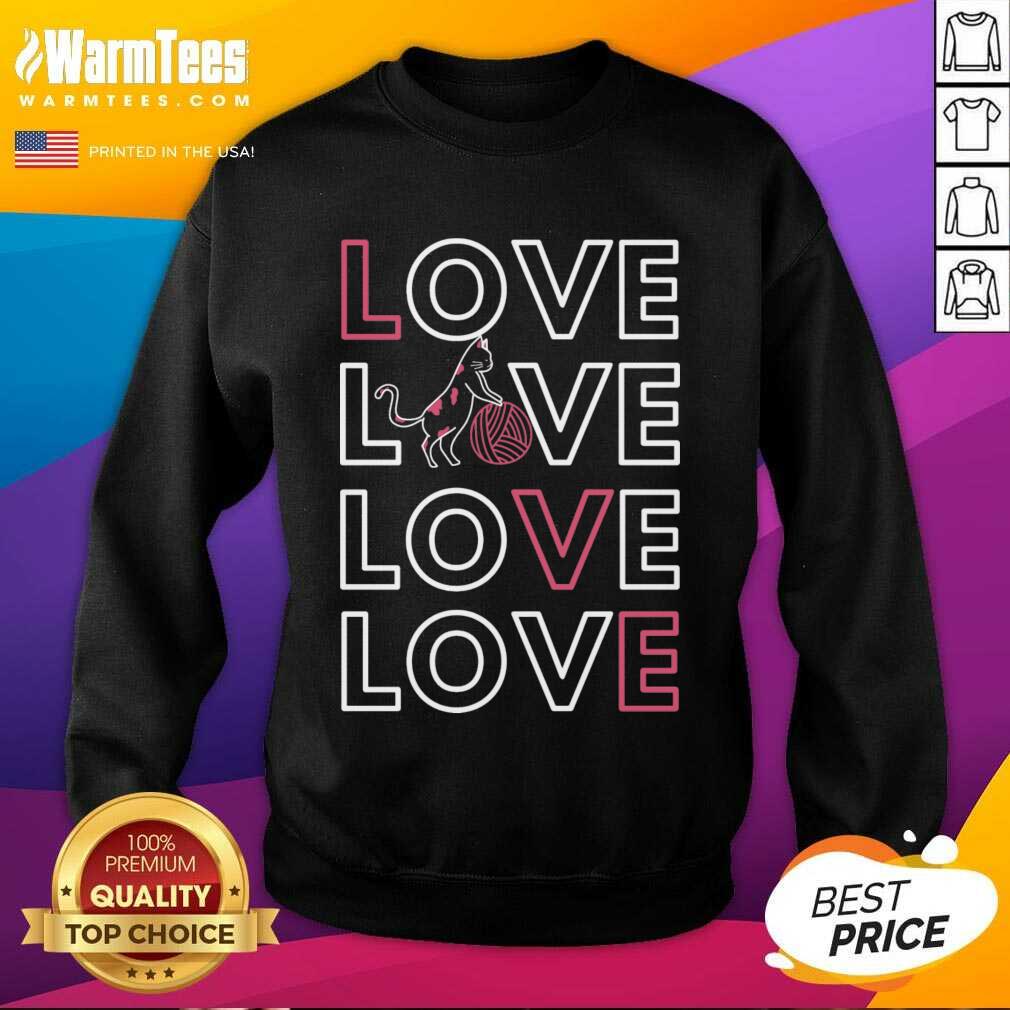 Original Cat Valentines Day Gift For Cat Lovers Shirt - Image 3