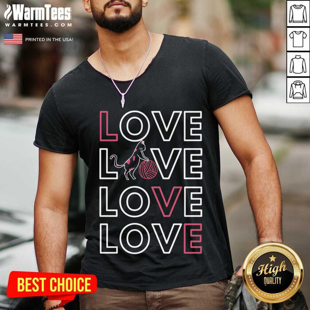 Original Cat Valentines Day Gift For Cat Lovers Shirt - Image 5